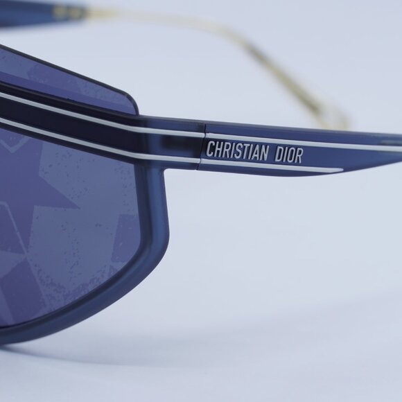 🕶️ New Dior DIORCLUB M2U 31B7 Sunglasses - Matte Navy Blue Frame - Picture 10 of 13